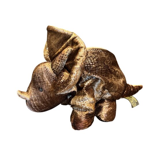 RUSS Plush Triceratop Dinosaur 'Triggor'  Bean Bag 13" - Picture 1 of 6